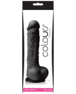 Colours Pleasures 5" Dildo W/suction Cup - Black