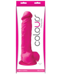 Colours Pleasures 8" Dildo W/suction Cup - Pink