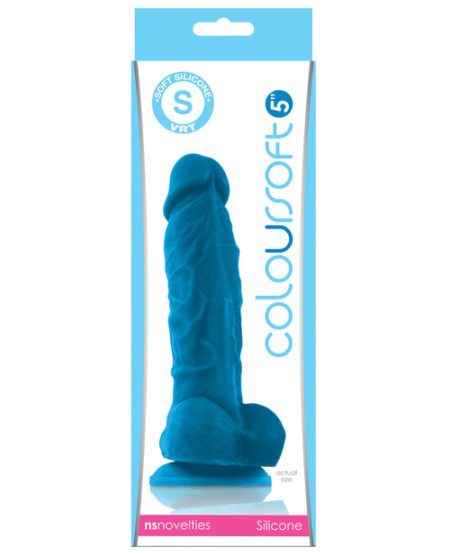 Coloursoft 5" Silicone Soft Dildo - Blue