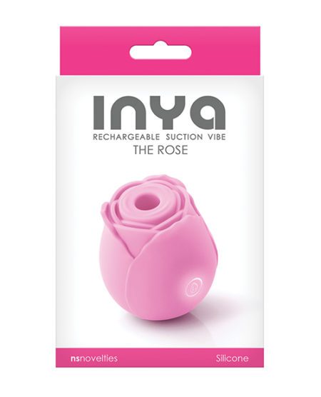 Inya The Rose Rechargeable Suction Vibe - Pink | XXXToyz-R-Us.com