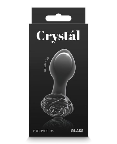 Crystal Rose Butt Plug - Black | XXXToyz-R-Us.com
