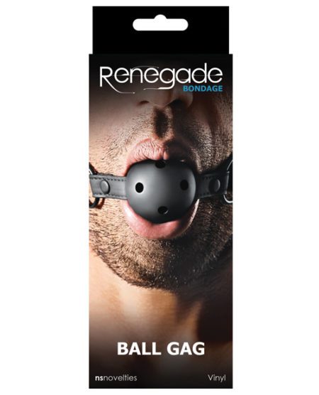 Renegade Bondage Ball Gag - Black | XXXToyz-R-Us.com