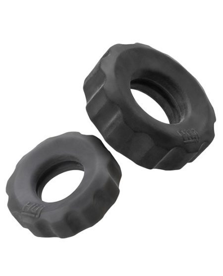 Hunky Junk Cog Ring 2 Size Double Pack - Tar & Stone Pack Of 2 | XXXToyz-R-Us.com