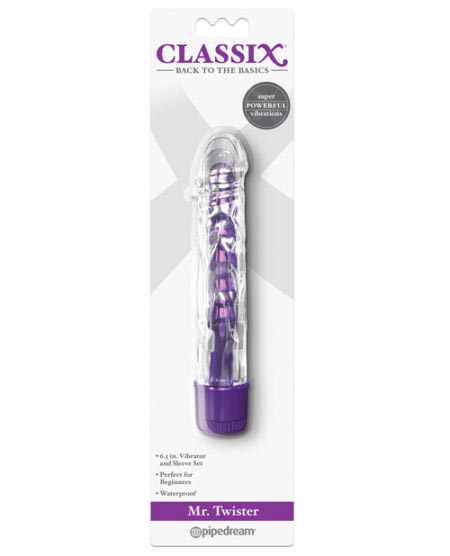 Classix Mr Twister Vibe W/sleeve - Purple | XXXToyz-R-Us.com