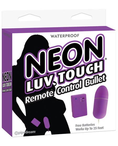 Neon Luv Touch Remote Control Bullet - Purple | XXXToyz-R-Us.com