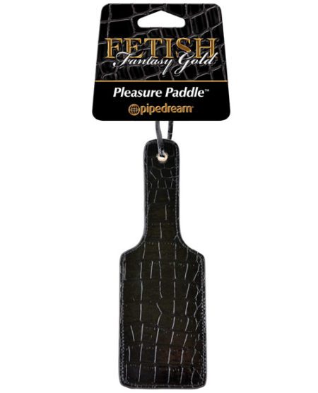 Fetish Fantasy Gold Pleasure Paddle - Black | XXXToyz-R-Us.com