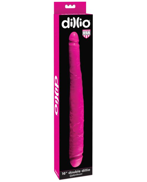 Dillio 16" Double Dillio - Pink | XXXToyz-R-Us.com