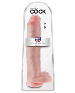 King Cock 15" Cock W/balls - Flesh