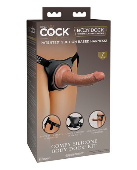 King Cock Elite Comfy Silicone Body Dock Kit