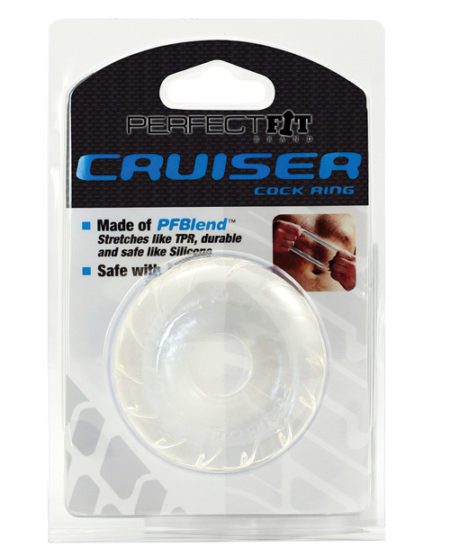 Perfect Fit Cruiser Cock Ring In Pfblend - Ice Clear | XXXToyz-R-Us.com