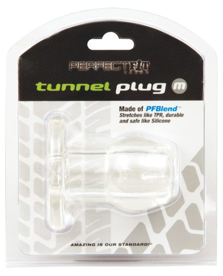 Perfect Fit Tunnel Plug Medium - Clear | XXXToyz-R-Us.com