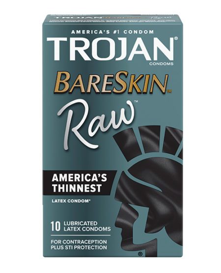 Trojan Bareskin Raw Condom - Pack Of 10 | XXXToyz-R-Us.com