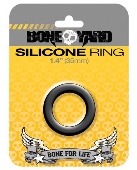 Boneyard 1.4" Silicone Ring - Black | XXXToyz-R-Us.com