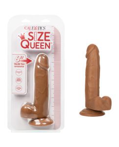 Size Queen 6" Dildo - Brown