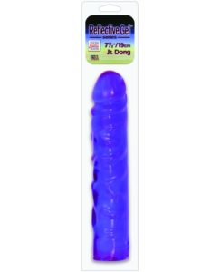 Reflective Gel Jr Dong 7.5" - Purple