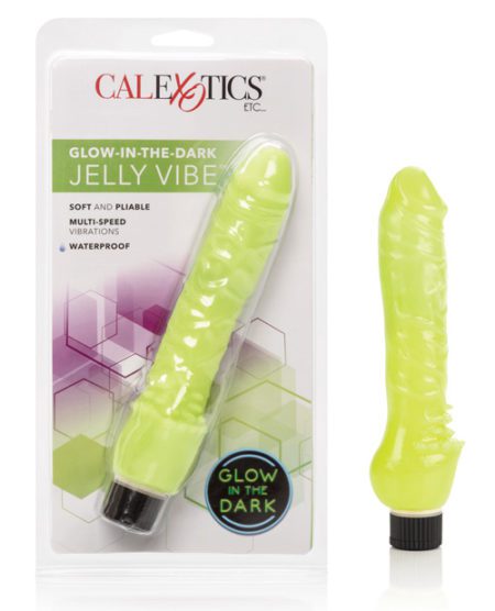 Glow-in-the-dark 7" Jelly Penis Vibe