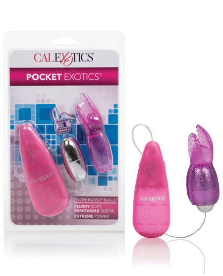 Pocket Exotics Snow Bunny Bullet - Pink | XXXToyz-R-Us.com