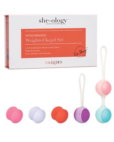 She-ology Interchangeable Weighted Kegel Set