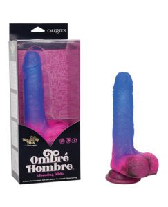 Naughty Bits Ombre Hombre Vibrating Dildo - Multi Color