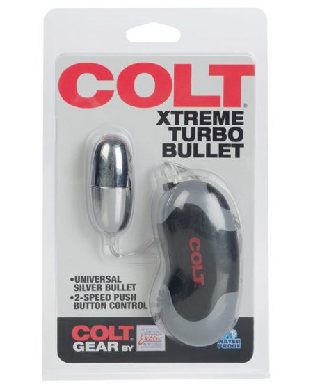 Colt Xtreme Turbo Bullet Power Pack Waterproof - 2 Speed Silver | XXXToyz-R-Us.com