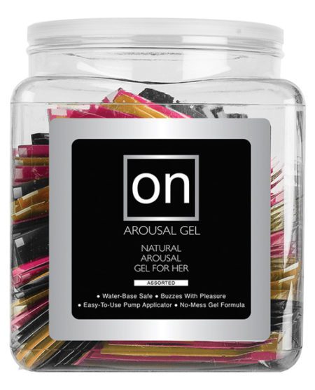 On For Her Arousal Gel Single Use Packet Tub - Asst. Flavor | XXXToyz-R-Us.com