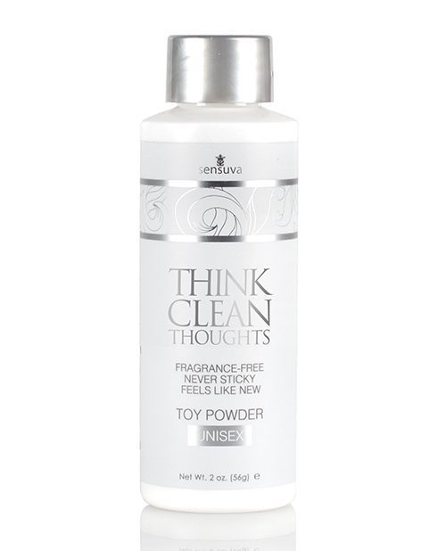 Sensuva Think Clean Thoughts Toy Powder - 2 Oz Bottle