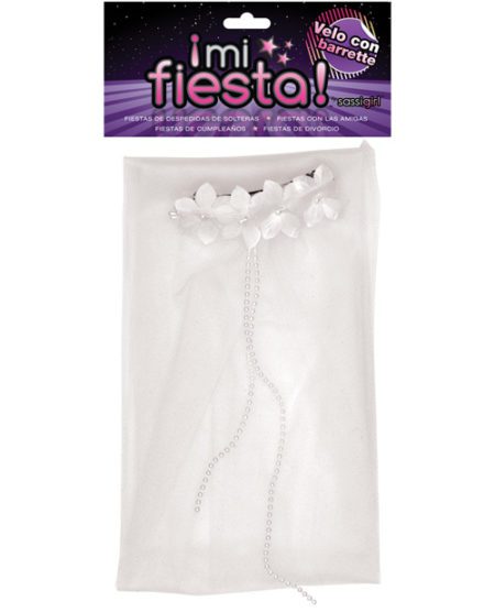 Mi Fiesta Velo Con Barrette By Sassi Girl - White | XXXToyz-R-Us.com