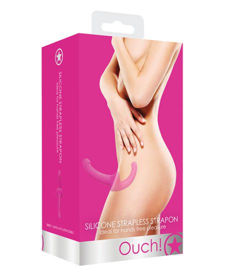 Shots Ouch Silicone Strapless Strap On - Pink | XXXToyz-R-Us.com