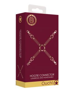 Shots Ouch Halo Hogtie Connector - Burgundy