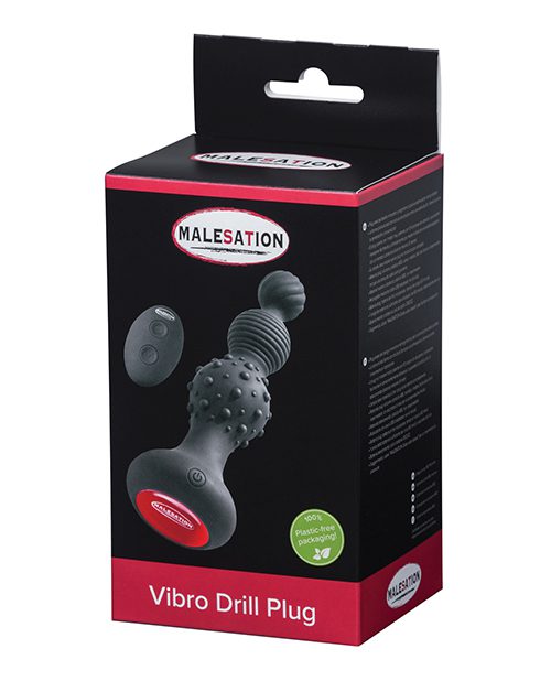 Malesation Vibro Drill Plug - Black | XXXToyz-R-Us.com