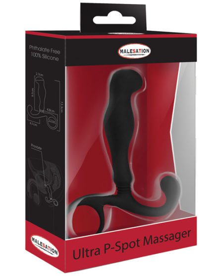Malesation Ultra P Spot Massager - Black | XXXToyz-R-Us.com