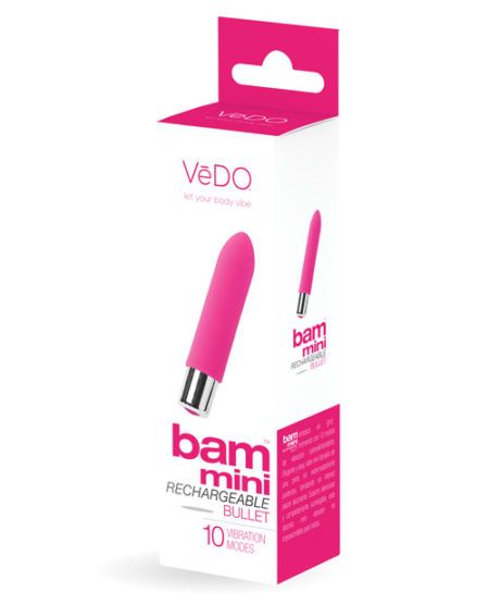 Vedo Bam Mini Rechargeable Bullet Vibe - Foxy Pink | XXXToyz-R-Us.com