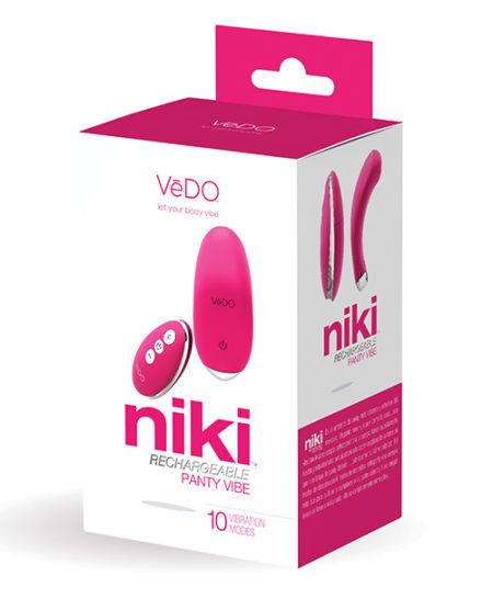 Vedo Niki Rechargeable Panty Vibe - Foxy Pink | XXXToyz-R-Us.com