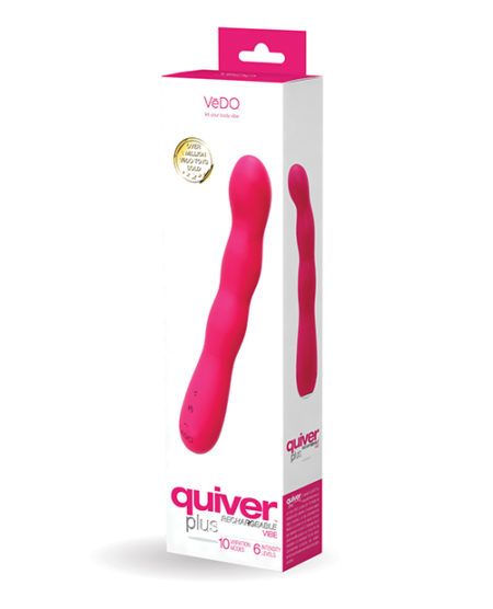 Vedo Quiver Plus Rechargeable Vibe - Foxy Pink