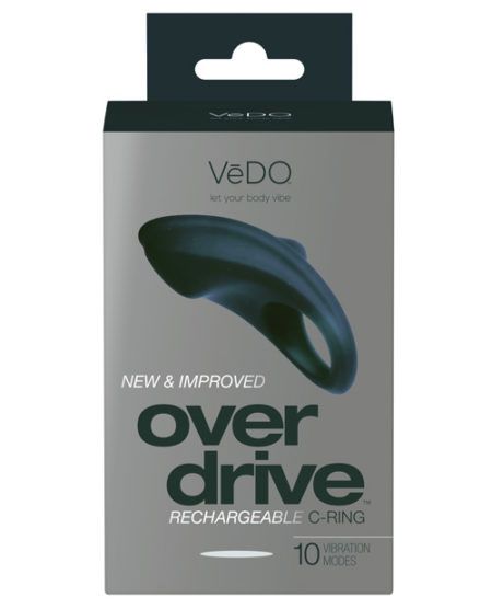 Vedo Overdrive Plus Rechargeable C Ring - Just Black | XXXToyz-R-Us.com