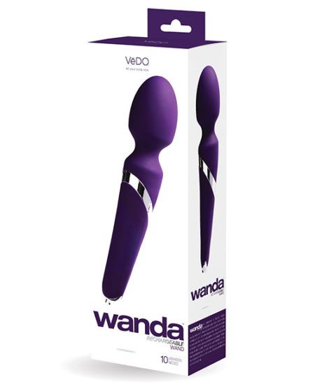 Vedo Wanda Rechargeable Wand - Deep Purple | XXXToyz-R-Us.com