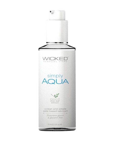 Wicked Sensual Care Simply Aqua Water Based Lubricant - 2.3 Oz | XXXToyz-R-Us.com