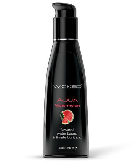 Wicked Sensual Care Aqua Water Based Lubricant - 4 Oz Watermelon