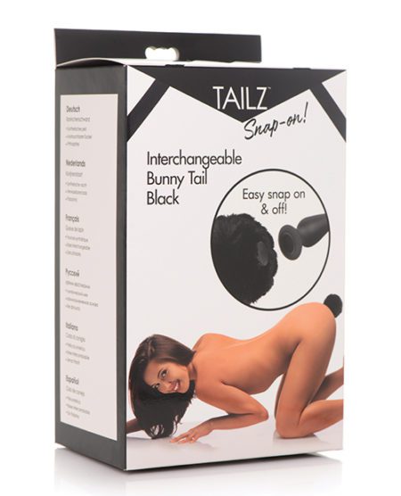 Tailz Interchangeable Bunny Tail - Black | XXXToyz-R-Us.com