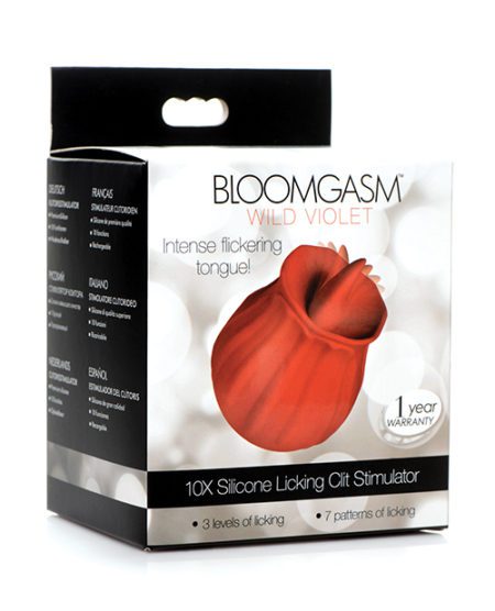 Inmi Bloomgasm Wild Violet 10x Licking Stimulator - Red | XXXToyz-R-Us.com