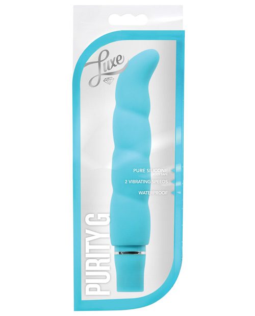 Blush Luxe Purity G Silicone Vibrator - Aqua | XXXToyz-R-Us.com