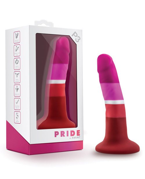 Blush Avant P3 Lesbian Pride Silicone Dong - Beauty | XXXToyz-R-Us.com