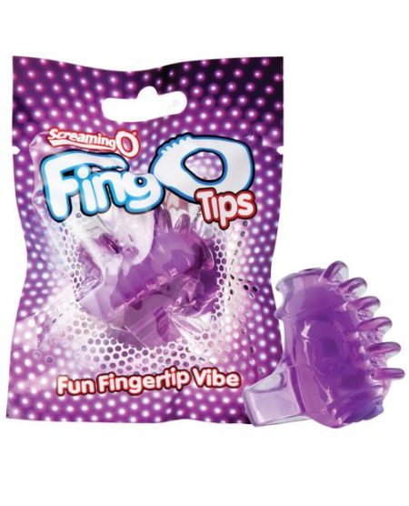 Screaming O Fingo Tips - Purple | XXXToyz-R-Us.com
