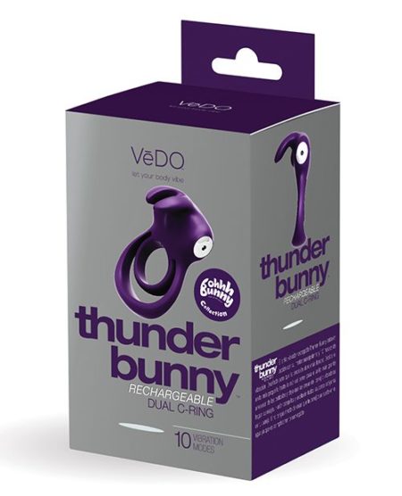 Vedo Thunder Bunny Rechargeable Dual Ring - Perfectly Purple